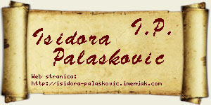 Isidora Palasković vizit kartica